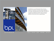 Tablet Screenshot of bplarchitecture.co.uk